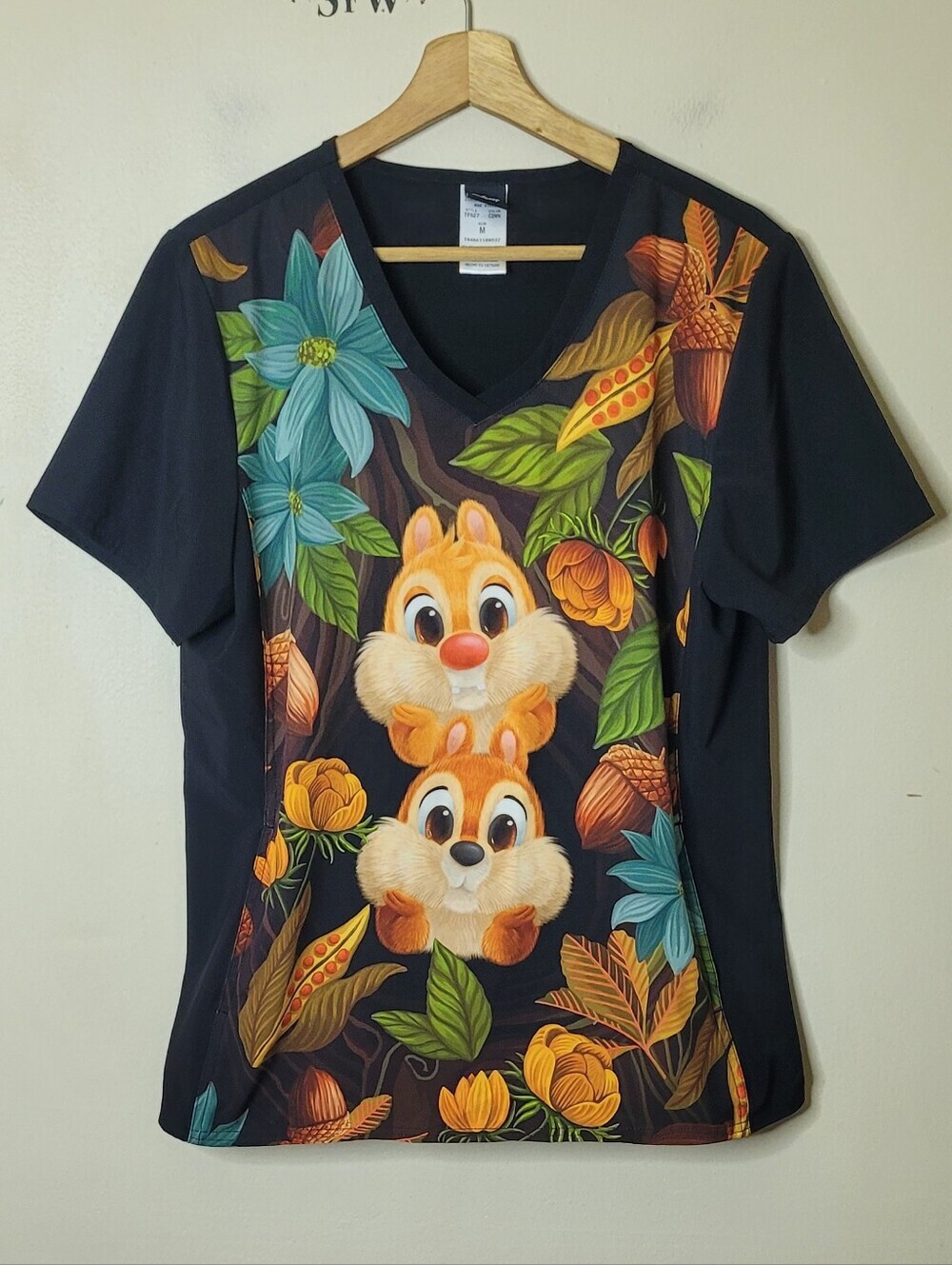 Disney Chip N Dale Scrub Top - Picture 2 of 6